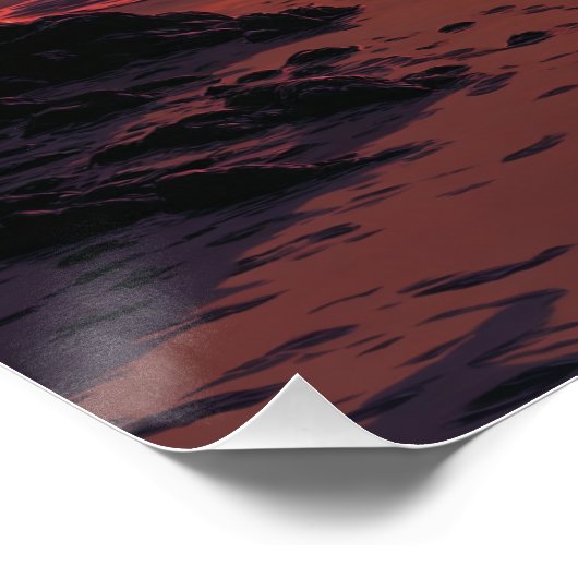 Poster Tropical beach at Sunset (Coin)