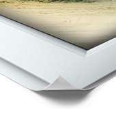 Poster Tropical Beach Blanc 2 Volets Illusion (Coin)