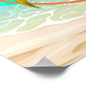 Poster Tropical Beach Guitar Jouer Koala (Coin)