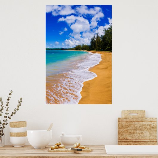 Poster Tropical beach paradise (Cuisine)