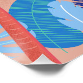 Poster Tropical Beach Vente d'été Annonces d'affaires (Coin)