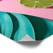 Poster Tropical Citrus & Beach Aesthetic Wall Art (Coin)