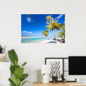 Poster Tropical coastline (Bureau à domicile)