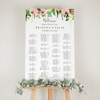 Tropical Colorful Fall Alphabetical Seating Chart