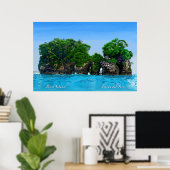 Poster Tropical de l'île aux oiseaux Bocas Del Tor (Bureau à domicile)
