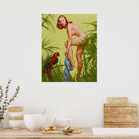 Poster Tropical Dressing Pin Up (Cuisine)