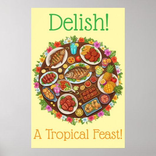 Poster Tropical Feast (Devant)