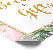 Poster Tropical Floral Aloha Livres et cadeaux (Coin)