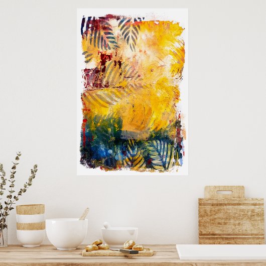 Poster Tropical Fronds (Cuisine)