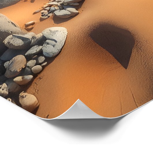 Poster Tropical Golden Shell Beach Chic (Coin)