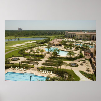 Poster Tropical Golf Resort Imprimer