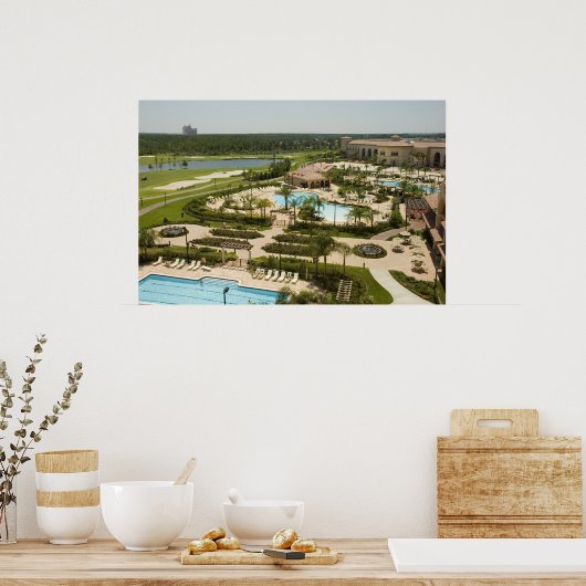 Poster Tropical Golf Resort Imprimer (Cuisine)