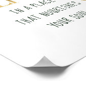 Poster Tropical Green Gold Palm Feuille Motivationnel (Coin)