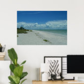 Poster Tropical Island Beach Photo Sanibel Floride (Bureau à domicile)