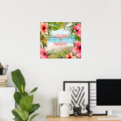 Poster Tropical Island Beach Welcome To Paradise (Bureau à domicile)