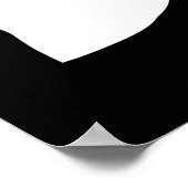 Poster Tropical Monstera Jungle Feuille Noir et Blanc (Coin)