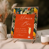 Poster Tropical Orange Paradise Mimosa Bar