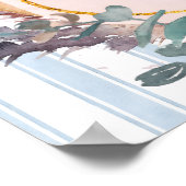 Poster Tropical Orchid Floral Destination Wedding Welcome (Coin)