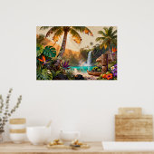 Poster Tropical Paradise: A Vibrant Island Retreat (Cuisine)