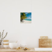 Poster Tropical Paradise Beach (Cuisine)
