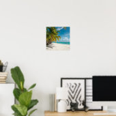 Poster Tropical Paradise Beach (Bureau à domicile)