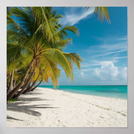 Poster Tropical Paradise Beach (Devant)