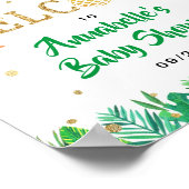 Poster Tropical Summer Beach Luau Boys Baby shower (Coin)