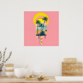 Poster Tropical Summer Sunset Sweets Paradise (Cuisine)