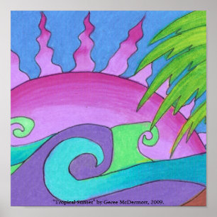 poster "Tropical Sunset"