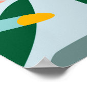 Poster Tropical texture transparente avec feuilles de pal (Coin)