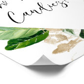 Poster Tropical verdure fille douche combien de bonbons (Coin)