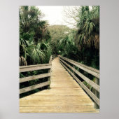 Poster Tropische kever Pier Palm Trees (Voorkant)