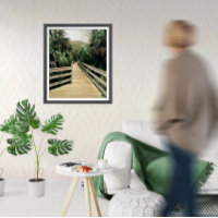 Poster Tropische kever Pier Palm Trees