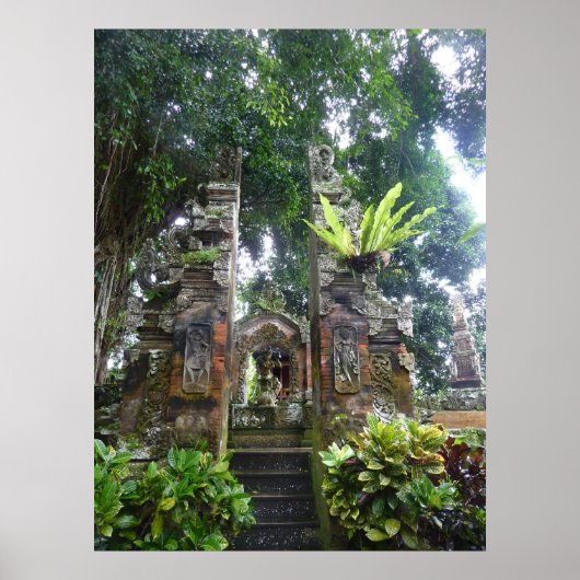 POSTER - Tropische tuin Bali (Voorkant)