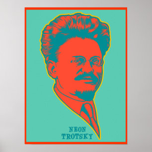 Poster Trotsky au néon