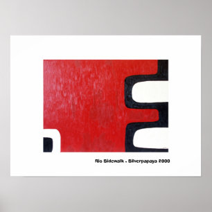 Poster Trottoir de Rio. Silverpapaya 2000