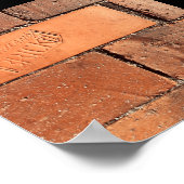 Poster trottoir en brique (Coin)