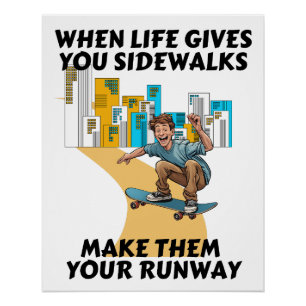 Poster Trottoirs aux pistes d'atterrissage