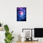 Poster Trou bleu-violet (Bureau à domicile)