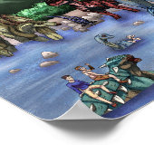 Poster Trou d'eau préhistorique (Coin)