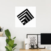 Poster Trou d'illusion optique (Bureau à domicile)