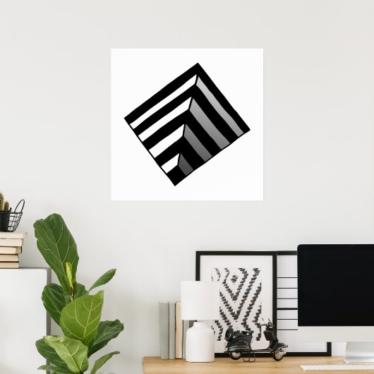 Poster Trou d'illusion optique (Bureau à domicile)