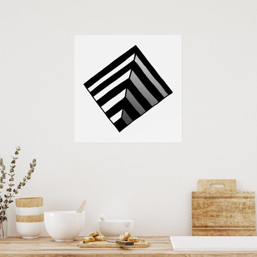 Poster Trou d'illusion optique (Cuisine)