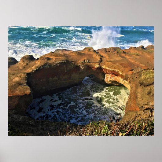 Poster Trou du diable, Newport, Oregon (Devant)