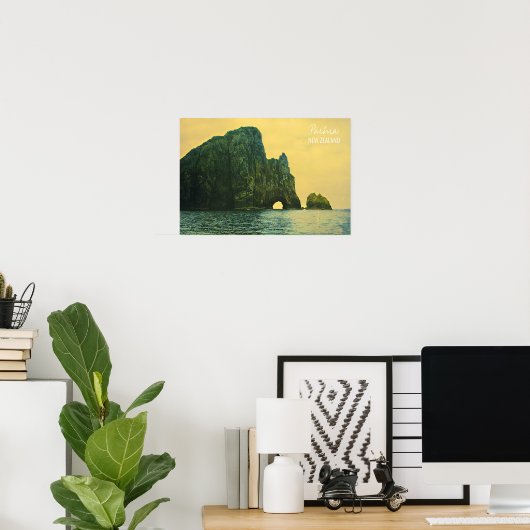 Poster Trou néo-zélandais dans la roche (Bureau à domicile)