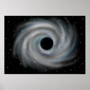 Poster Trou noir. Abîme de l'univers.