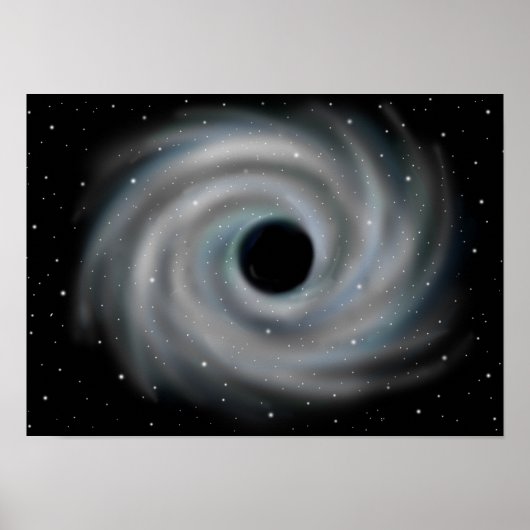 Poster Trou noir. Abîme de l'univers. (Devant)