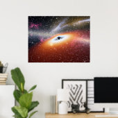 Poster Trou noir au centre d'une galaxie (Bureau à domicile)