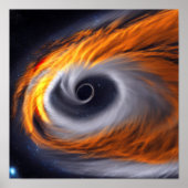 Poster Trou noir dans l'espace (Devant)