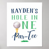 Poster Trou personnalisé en un signe d'anniversaire de go (Devant)